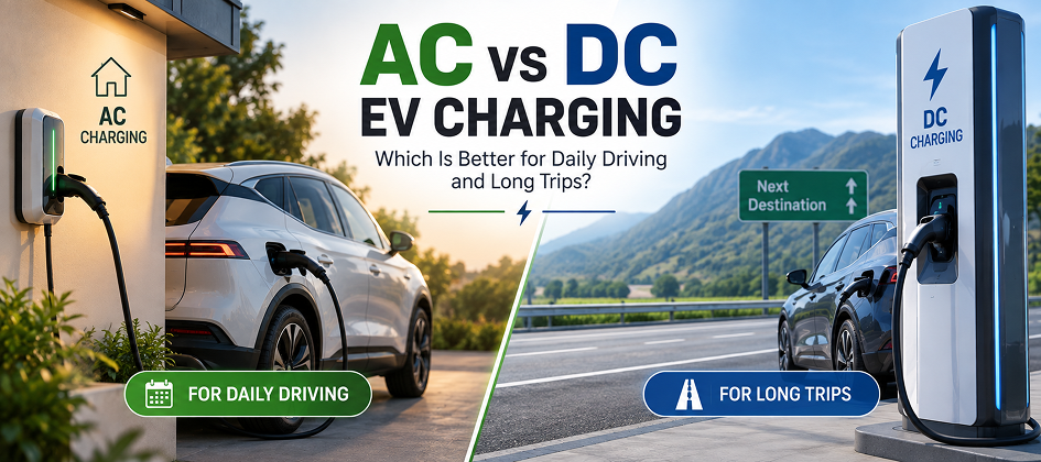 AC vs DC EV Charging: Which Is Better for Daily Driving and Long Trips?